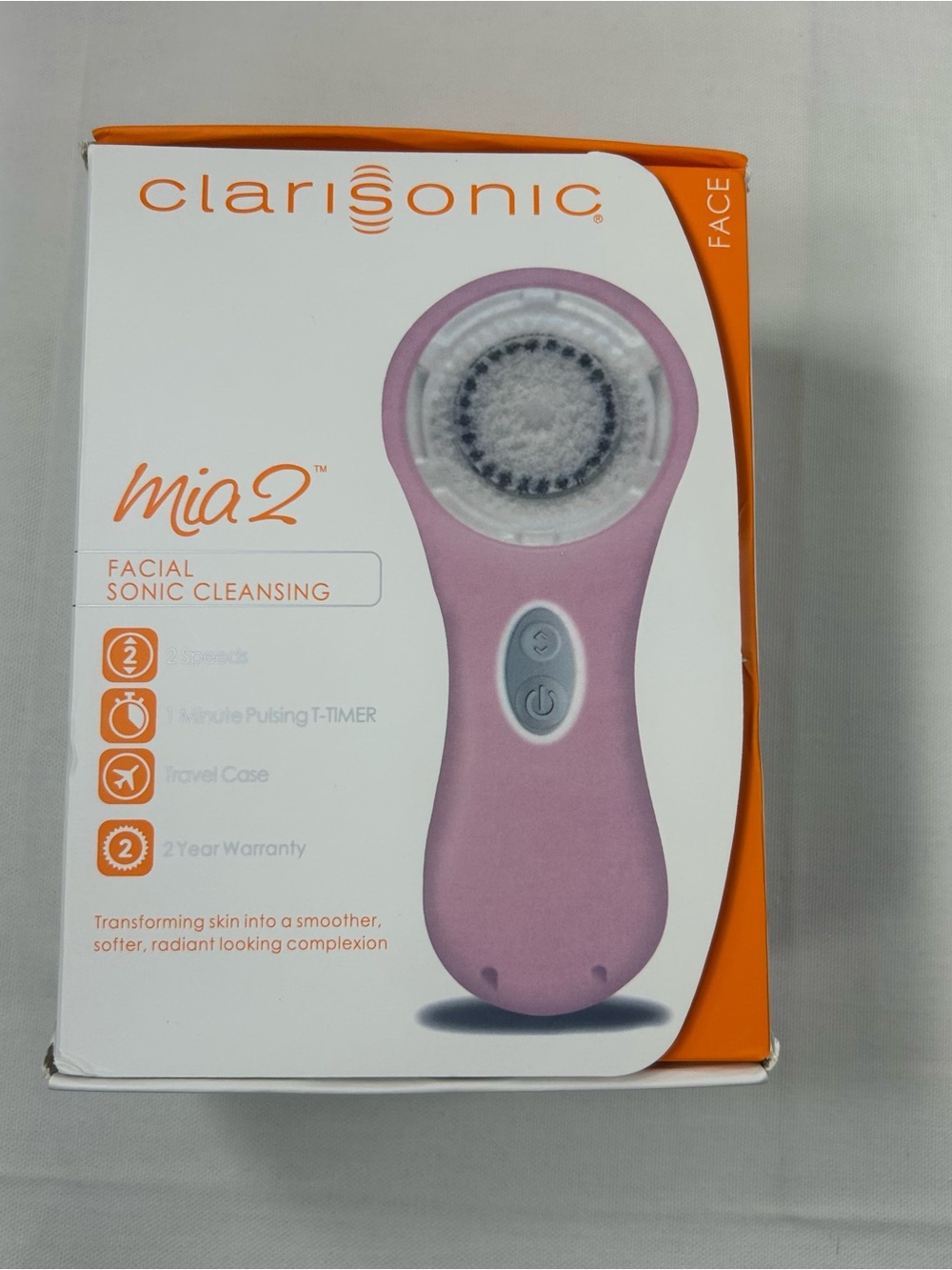 Clarisonic Mia 2 Sonic Skin Cleansing System - Pink NEW